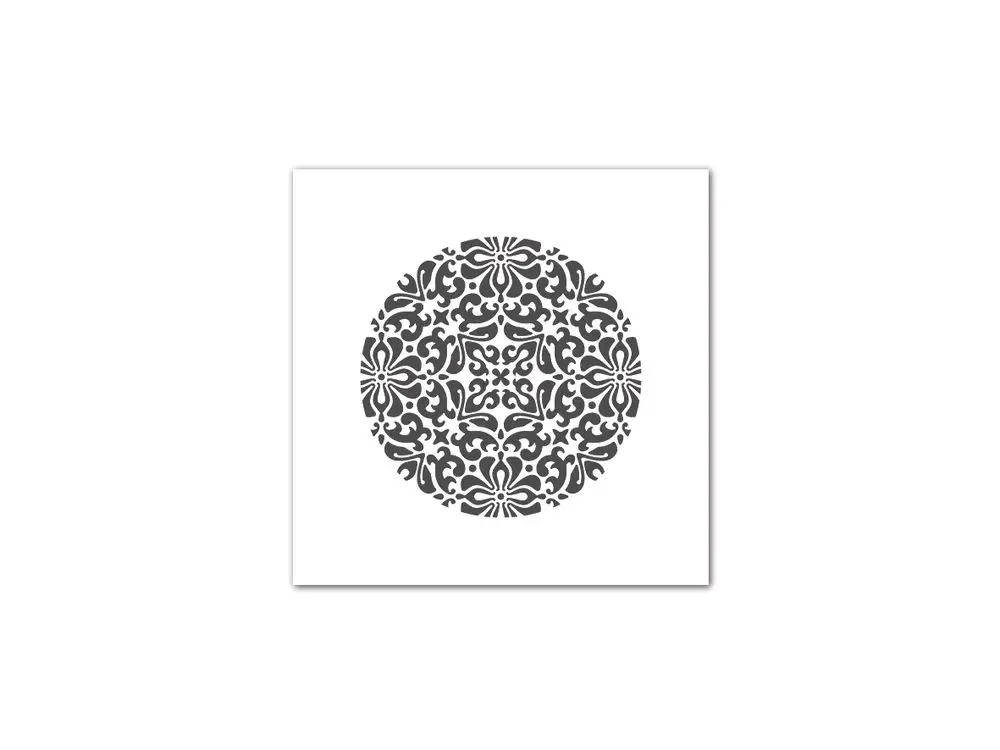 Schwarzes, filigranes Designgitter mit floralem Muster auf weißem Hintergrund. Produkt von Fränkische, geeignet für dekorative Anwendungen.